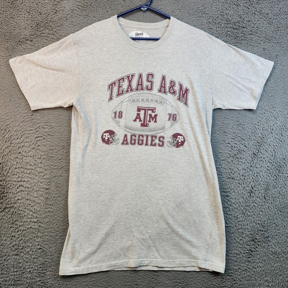 Texas A&M Aggies Shirt Mens Large Gray NCAA College Football T-Shirt Tee Graphic - Picture 1 of 7